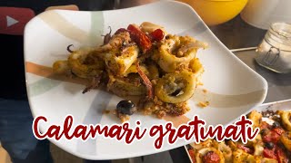 Calamari gratinati