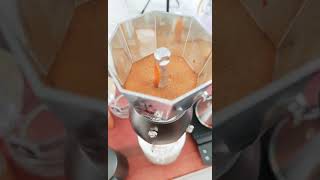 Volcano watch till the end💥Bialetti Brikka 2020 #shortvideo