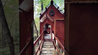 Treehouse living #autumn #cabininthewoods #treehouse