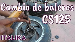 Cambio de baleros Italika CS125