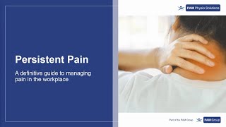 Persistent Pain Webinar