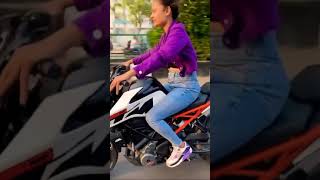 KTM Girl Sanjana Ride KTM Duke 250 || KTM Lovers