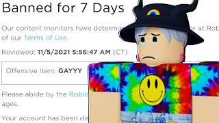 I got BANNED on roblox for this...