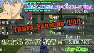 Toram Online - Trick dapatkan spina tanpa farming