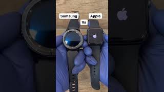 Samsung vs apple watch ⌚ who is faster 🤔 #shorts #watch