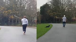 Drum Major practice in Birkenhead Park