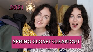 SPRING CLOSET CLEAN OUT 2021 PT.1 | organizing + decluttering my closet LITERALLY LYDIA