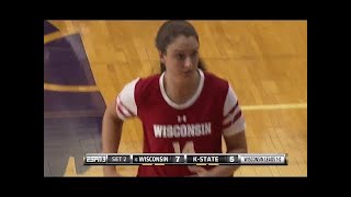 Wisconsin vs Kansas State Volleyball 2017