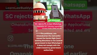 #supremecourt #bannedwhatsapp #highcourt #keralahighcourt #delhihighcourt #live #todaynews #shorts