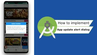 How to set app update alert dialog in android studio | Update alert dialog