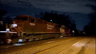 NS 4426 AC44C6M leads NS 23G through Piscataway,NJ w/ a very friendly crew & CP 8800 ES44AC trailing