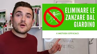 COME ELIMINARE LE ZANZARE DAL GIARDINO: 4 METODI EFFICACI E BIO