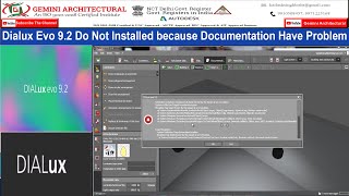 (Dialux Evo 9.2 Do Not Installed because Documentation Have Problem Not Solve (Gemini Architectural)