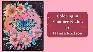 Coloring in Summer Nights by Hanna Karlzon