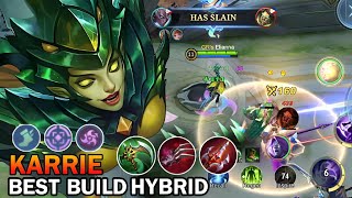 Karrie's Perfect Build and Emblem Set - Decent Damage and Sustainability - Best Build Hybrid MLBB