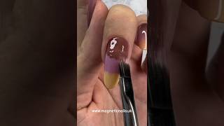 Autumn ombre nails with Ombre brush and Gelpolish from Magnetic Nails UK #ombrenails