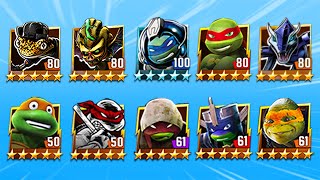 TMNT Legends Raph, Leo Space, Kirby Bat, Mondo Gecko, Karai-Serpent