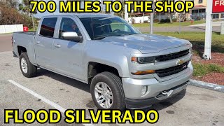 Mike Drives The Flood Silverado 700 Miles Back to Shop & Quick Fix