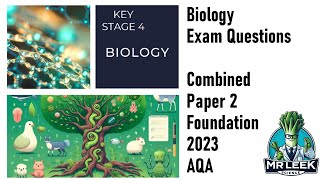 Biology Combined Paper 2 Foundation 2023 AQA questions