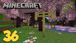 Minecraft Survival EP. 36 - LAMPIONI E FIORI NEL VIALE DEI CILIEGI