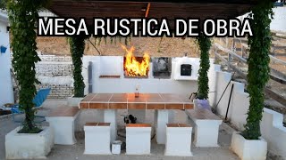 Recubriendo mi mesa de obra rustica (con azulejos o solería) MIS PERROS BOICOTEAN EL VIDEO... Sorry!