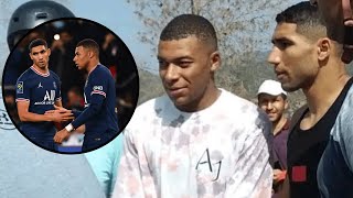 Mbappé et Hakimi rendent visite à des orphelins à Marrakech #shorts #mbappe #hakimi #maroc #المغرب