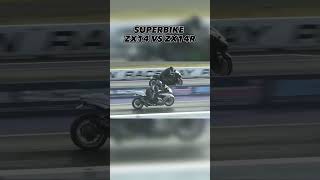 Drag racing zx14 vs zx14r 💥