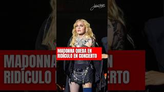 Madonna es centro de burlas por cantar sin micrófono en su concierto