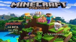 Minecraft Preview | PS5 BETA | Gameplay | Español