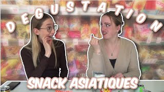 On goûte des SNACKS ASIATIQUES 🍬🍭