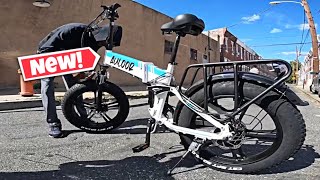 I GOT A NEW 20IN FOLDABLE EBIKE!!