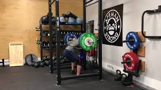 1/31/18 Squat Pin-Bottom 295x3 @9 ws 4/4