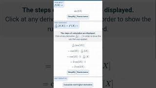 Mobile application that CALCULATES DERIVATIVES!! (step by step)