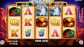 Sky Vegas Wolf Gold 25p mega no win!