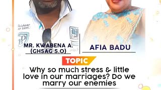 Why so much stress and little love in our mnarriage? Do we marry our enemies