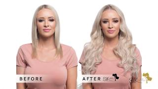 How to attach a clip-in hair extension