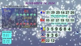 [LIVE] PCSO 9:00 PM DRAW - NOVEMBER 14, 2024 LOTTO RESULTS