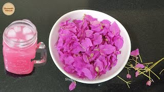 عصير ورد نبات الجهنمية Bougainvillea plant Juice