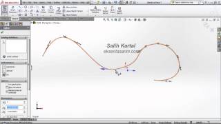 11 -  Solidworks 2013 Eğitim - spline ve elips komutları