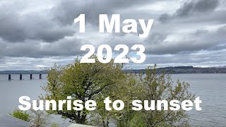 Sunrise to sunset on 1 May 2023 | 4K | Timelapse