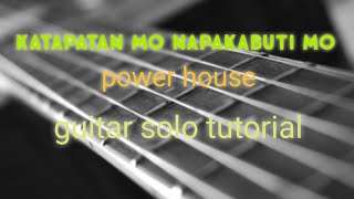 Katapatan mo / napakabuti mo powerhouse guitar solo tutorial