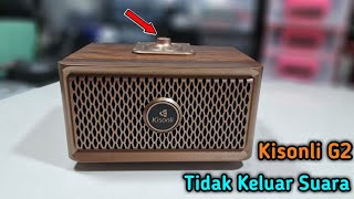 CARA MENGATASI SUARA SPEAKER BLUETOOTH KISONLI G2 TIDAK BERSUARA #kisonli #speakerbluetooth #speaker