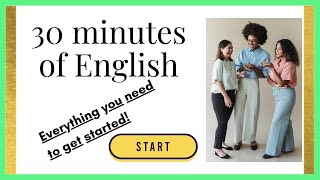 30 Minutes of English! - All the Basics you Need #howtolearnenglish