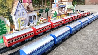 Two Indian Railways Rajdhani Express and Shan-E-Punjab Train at Place