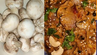 mushroom ki sabji/mushroom masala/mushroom recipe in hindi/spicy mushroom recipe/mushroom curry