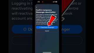 How to Deactivate Facebook Messenger in 2024 new update #shorts #facebook #viral