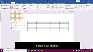 Vídeo curtos: Como criar tabela no Word 2024