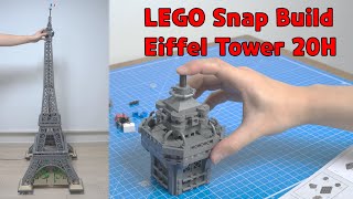 I made the Eiffel Tower in 20 hours. And it took 10 hours to edit the video. - LEGO Snap Build