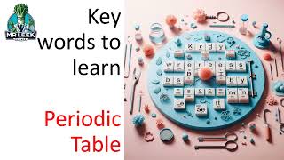 Periodic table key words definitions KS3