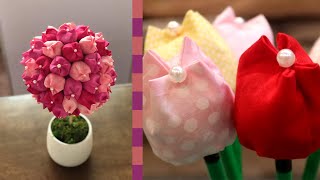 Easy-to-make Hand-Sewn Tulip Pencils/Topiary!